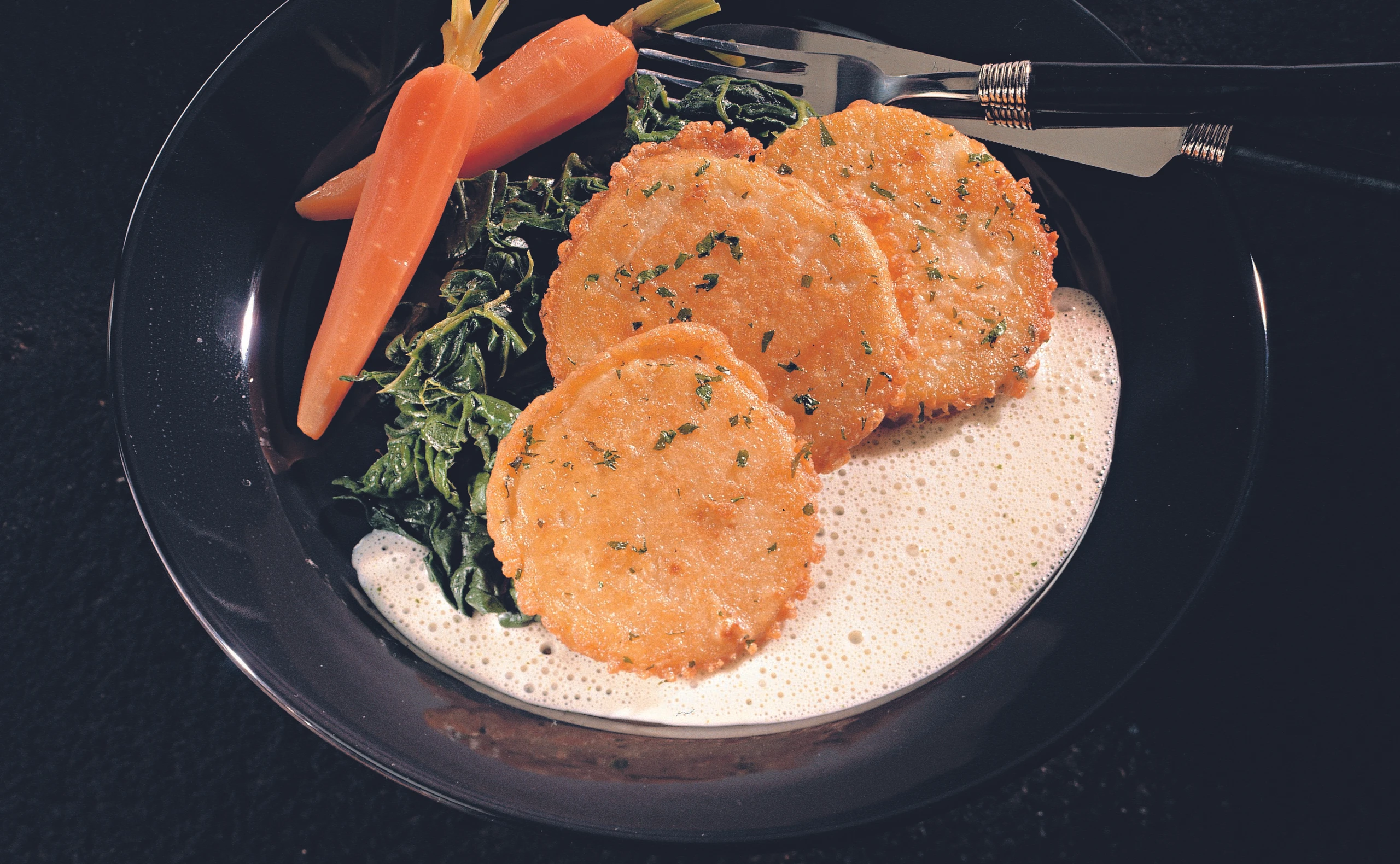 Kohlrabi-Schnitzerl mit Schnittlauchsauce