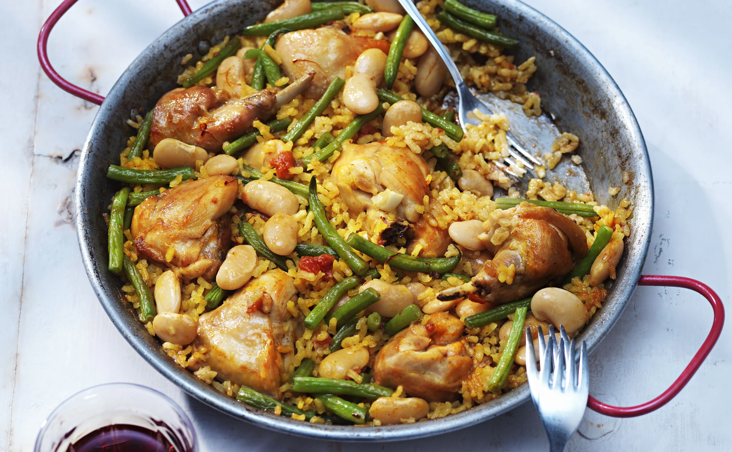 Originale Paella valenciana de la huerta