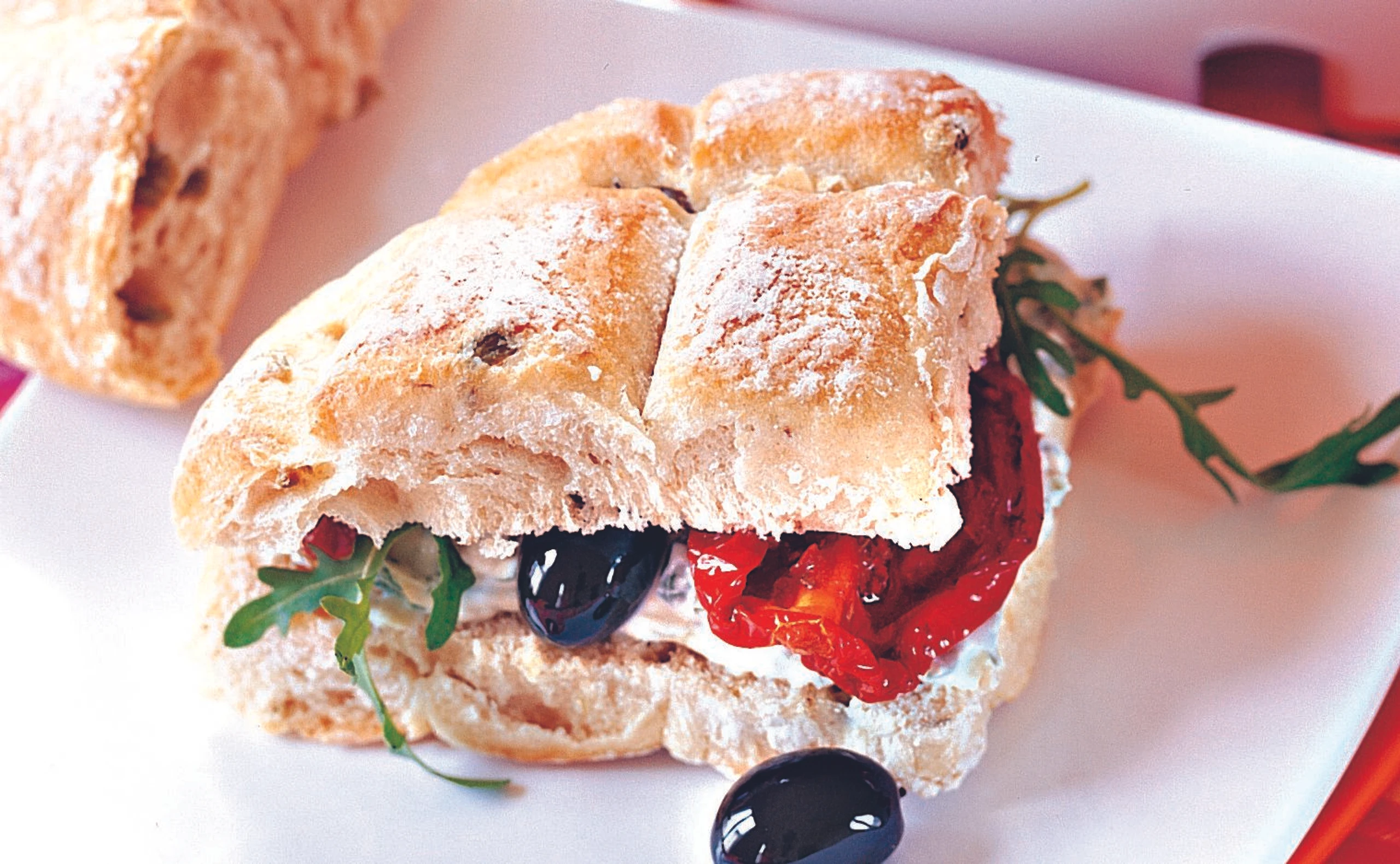 Rucola-Ricotta im Fladenbrot