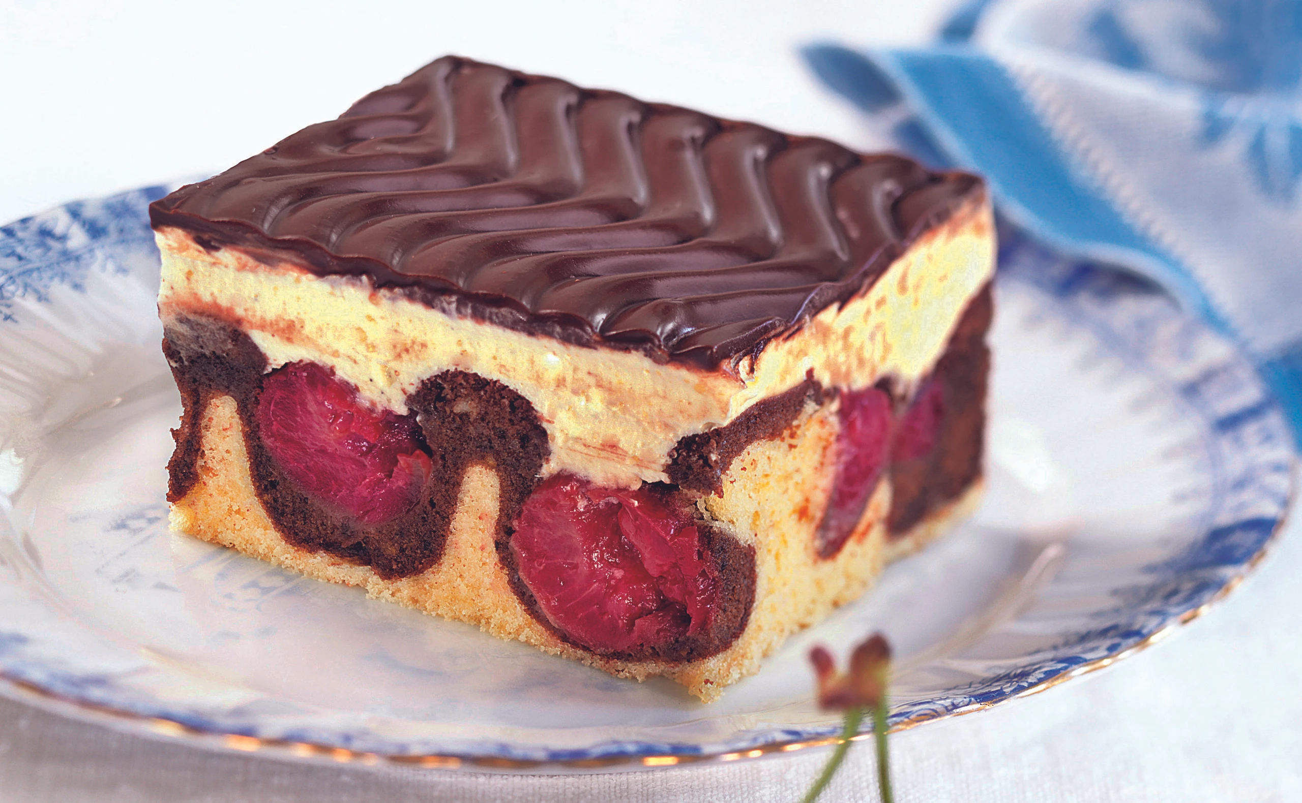 Donauwelle mit Kirschen