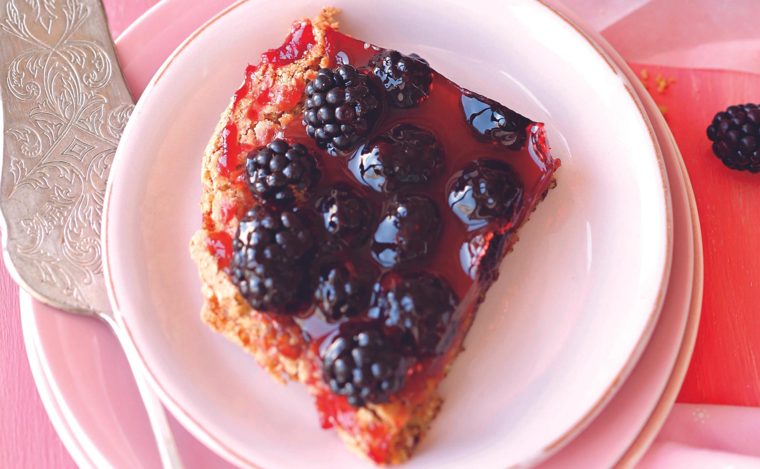 Brombeer-Mandelkuchen