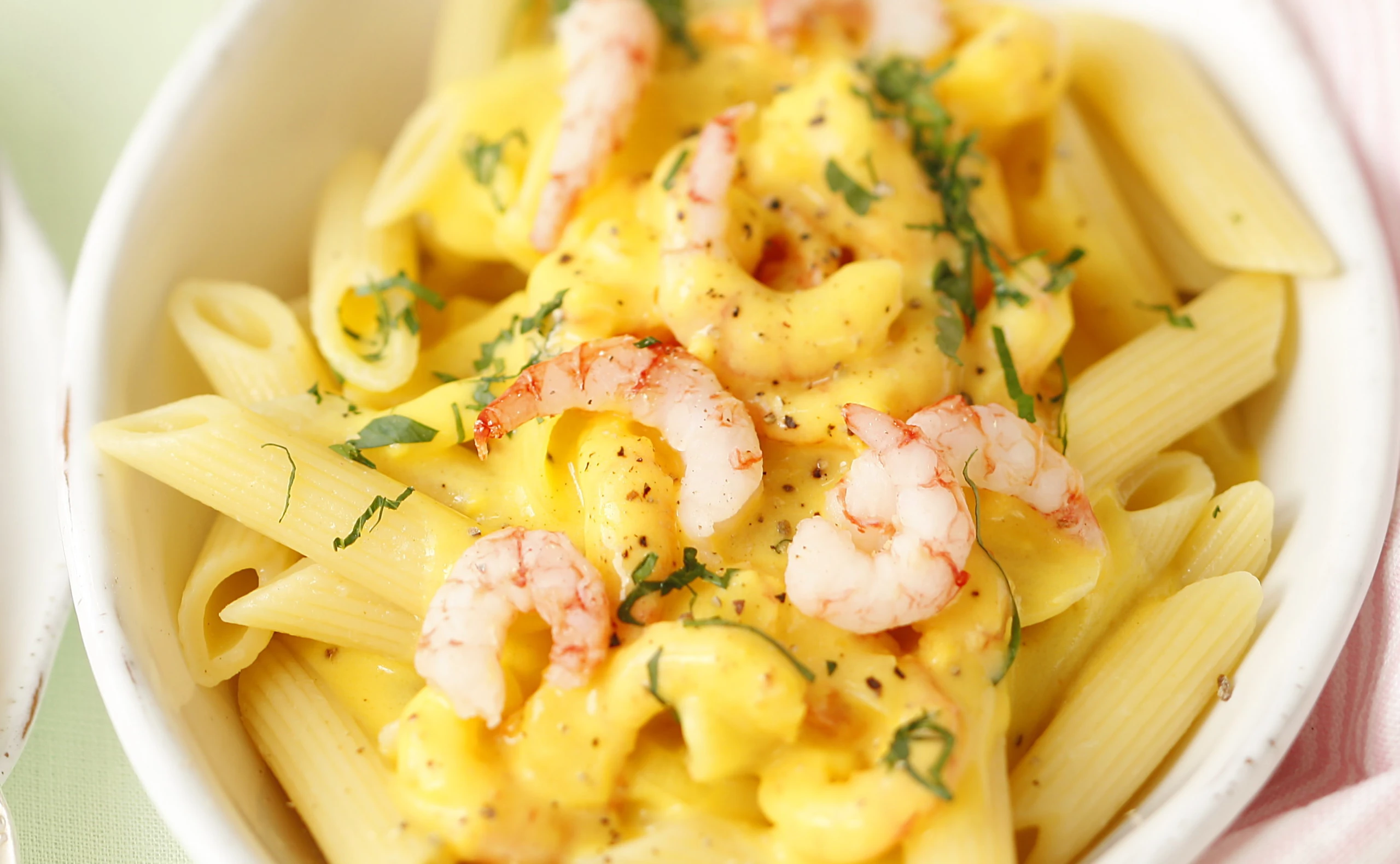 Penne mit Shrimps