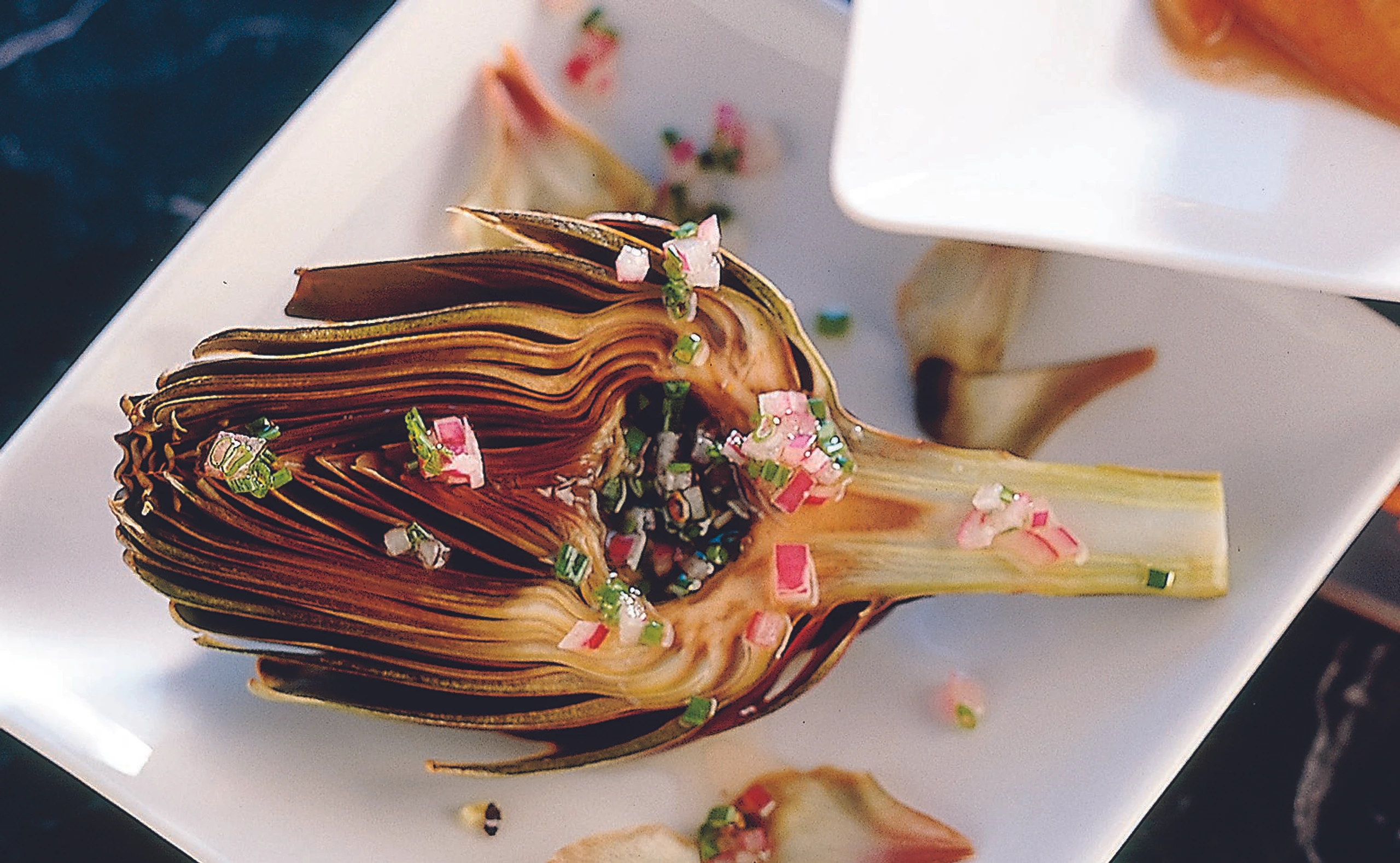 Artischocken mit Schnittlauch-Vinaigrette