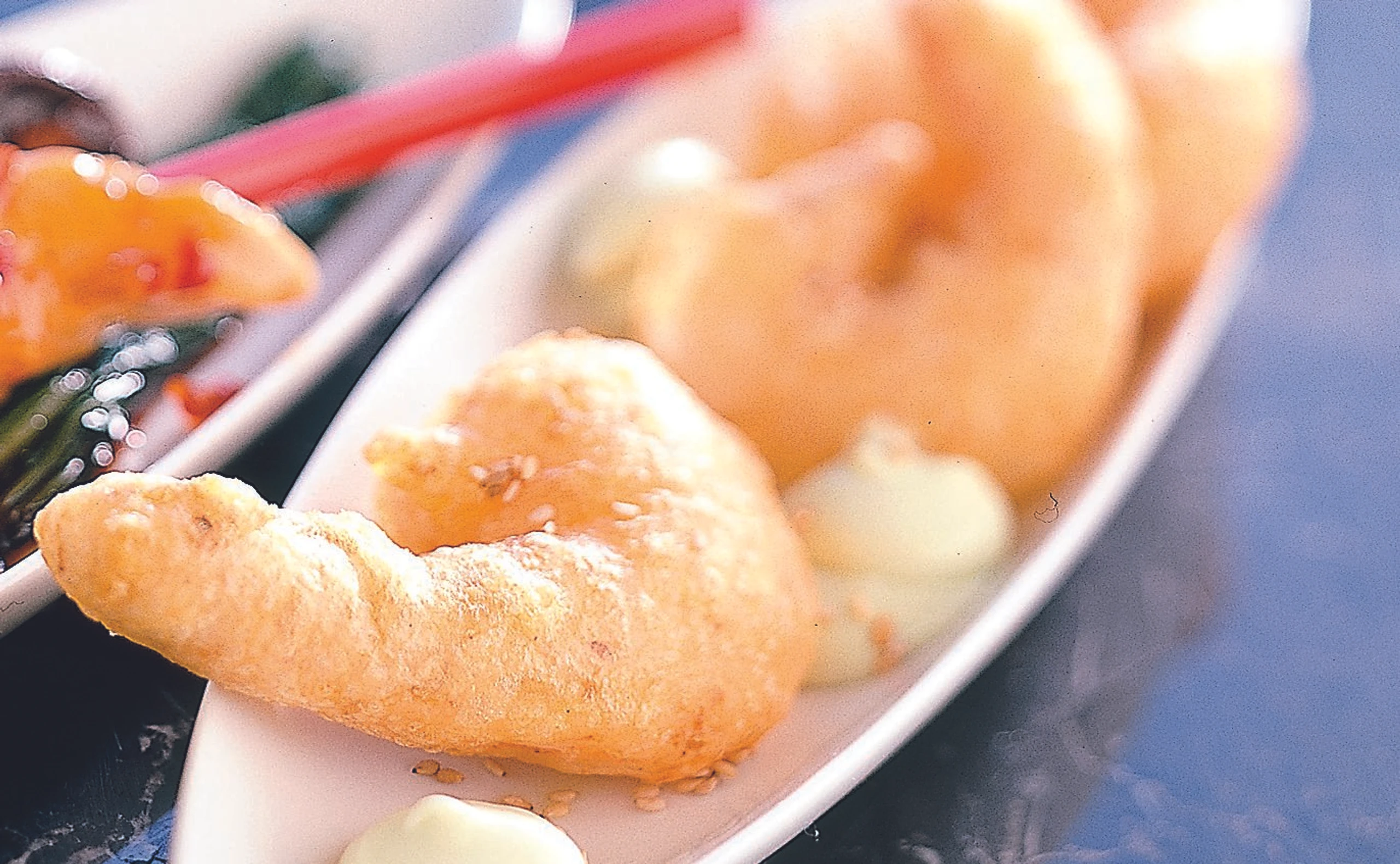Garnelen in Sesamtempura