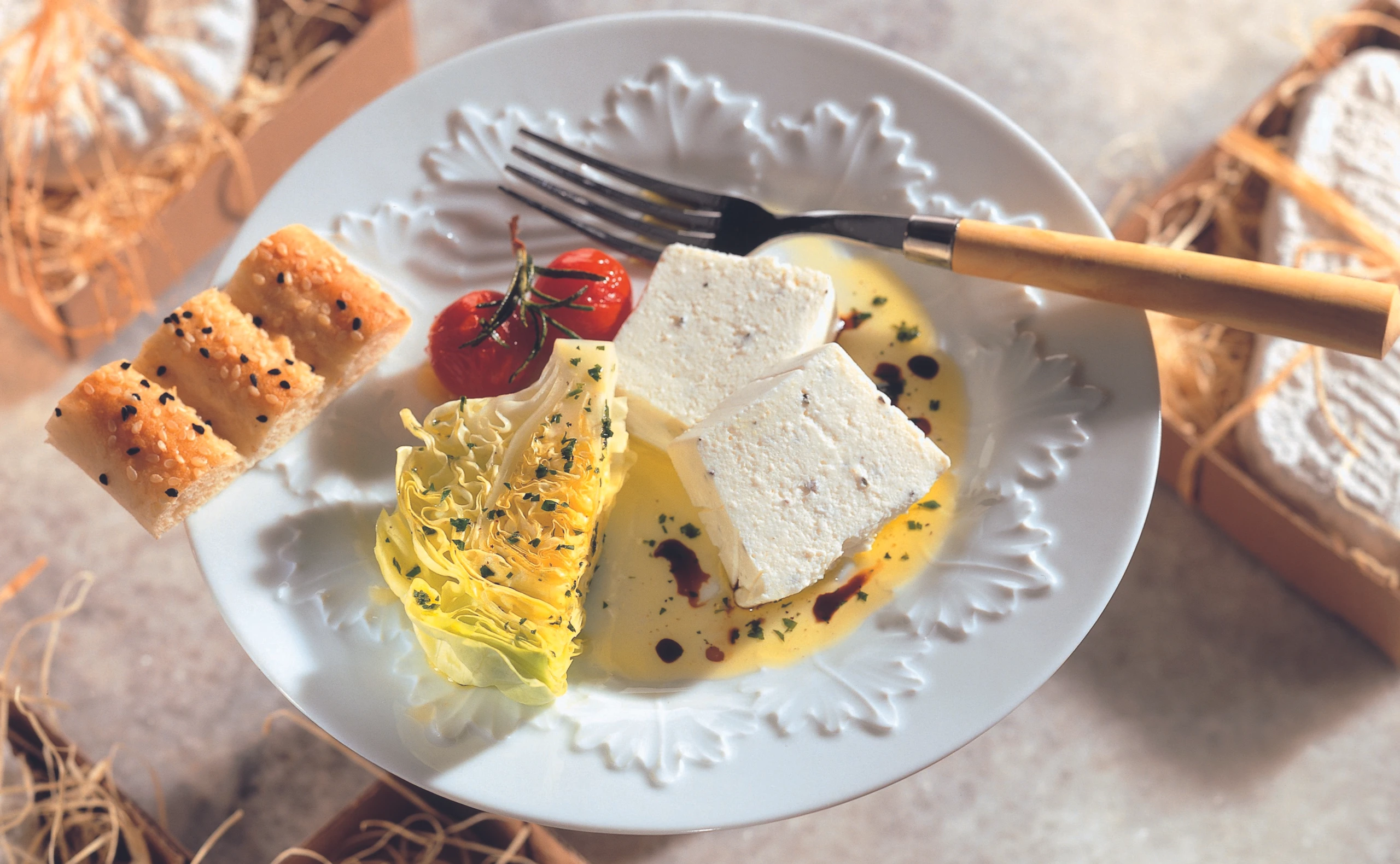 Schafkäseterrine mit Rosmarin