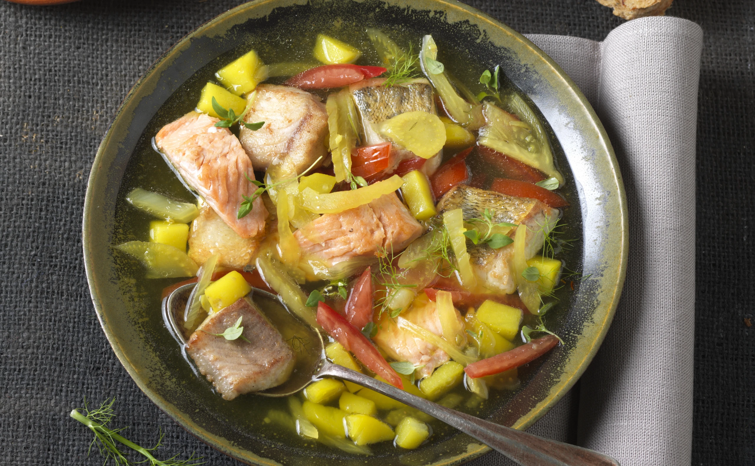 Fischsuppe mit Fenchel