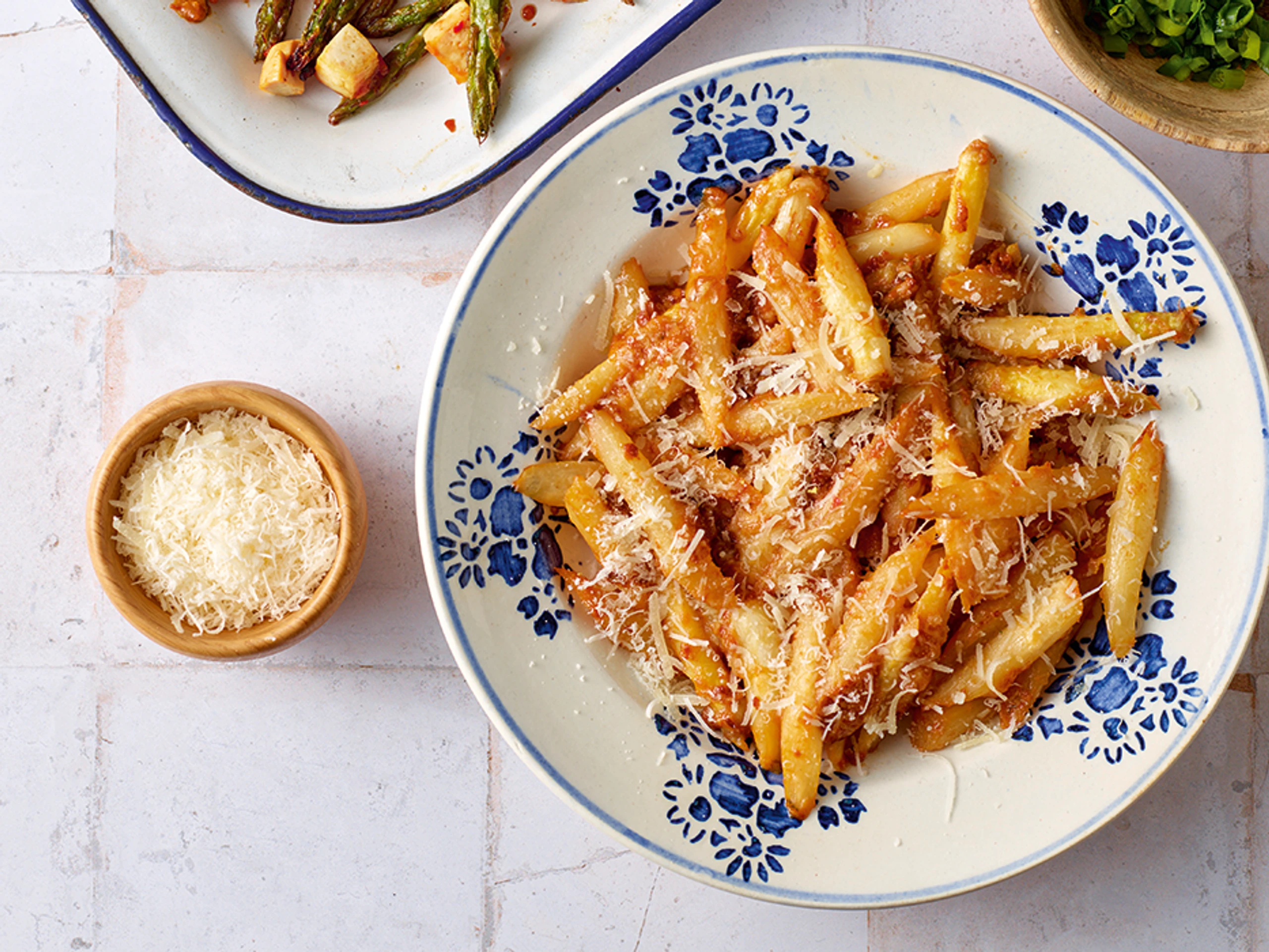 Miso-Parmesan-Spargel