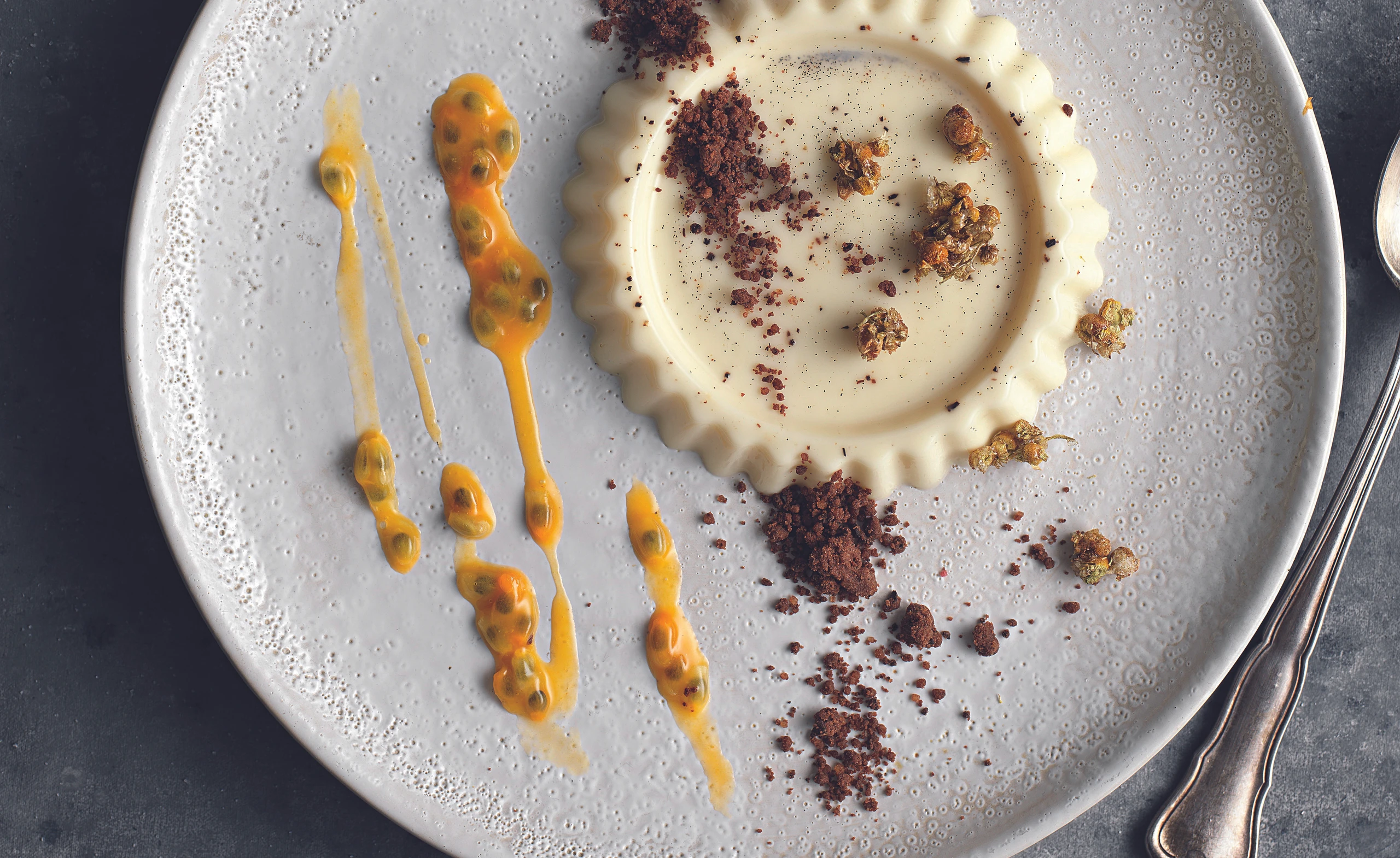 Panna cotta mit Schoko-Erde