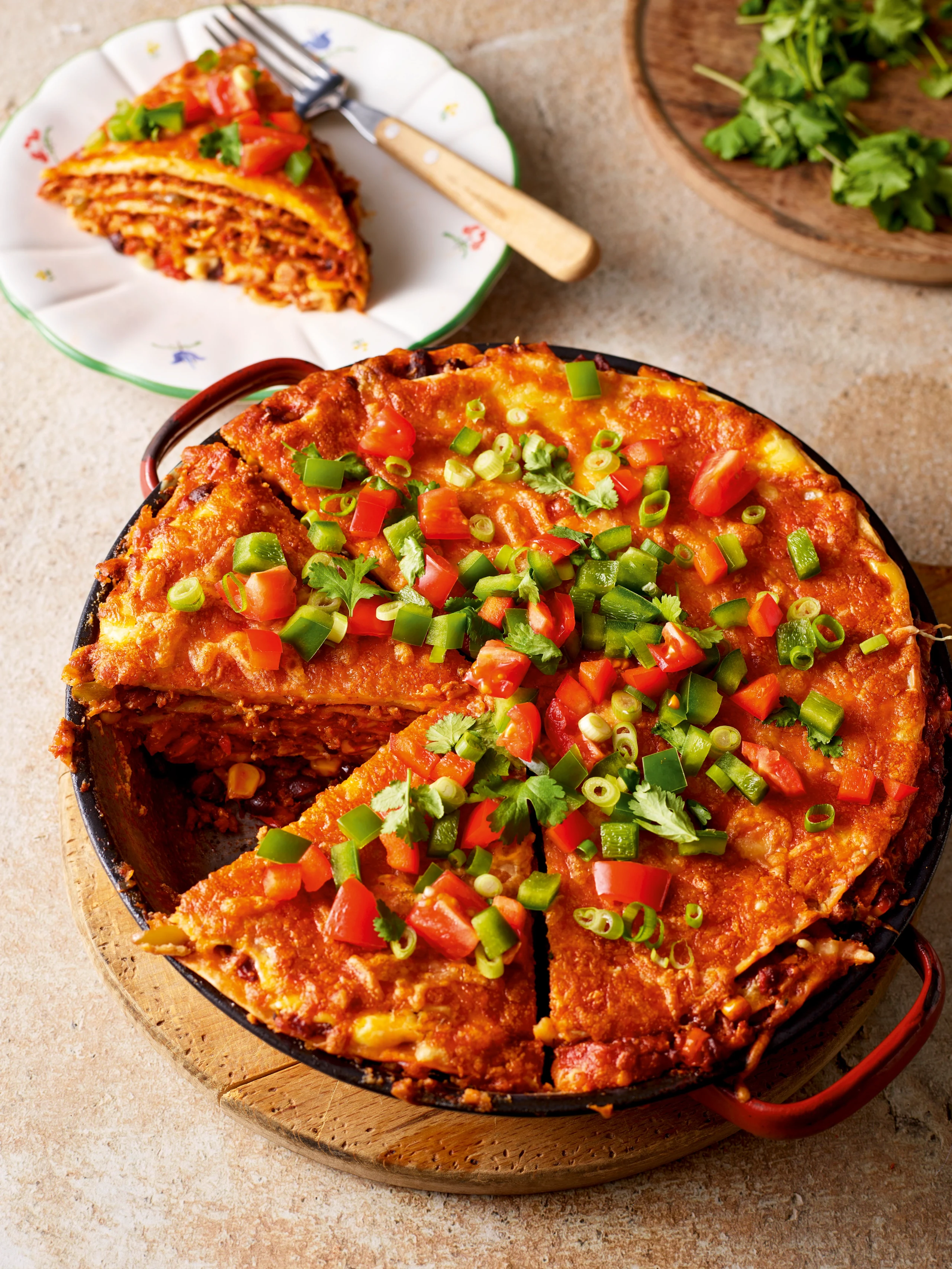 Mexikanische Tortilla-Lasagne