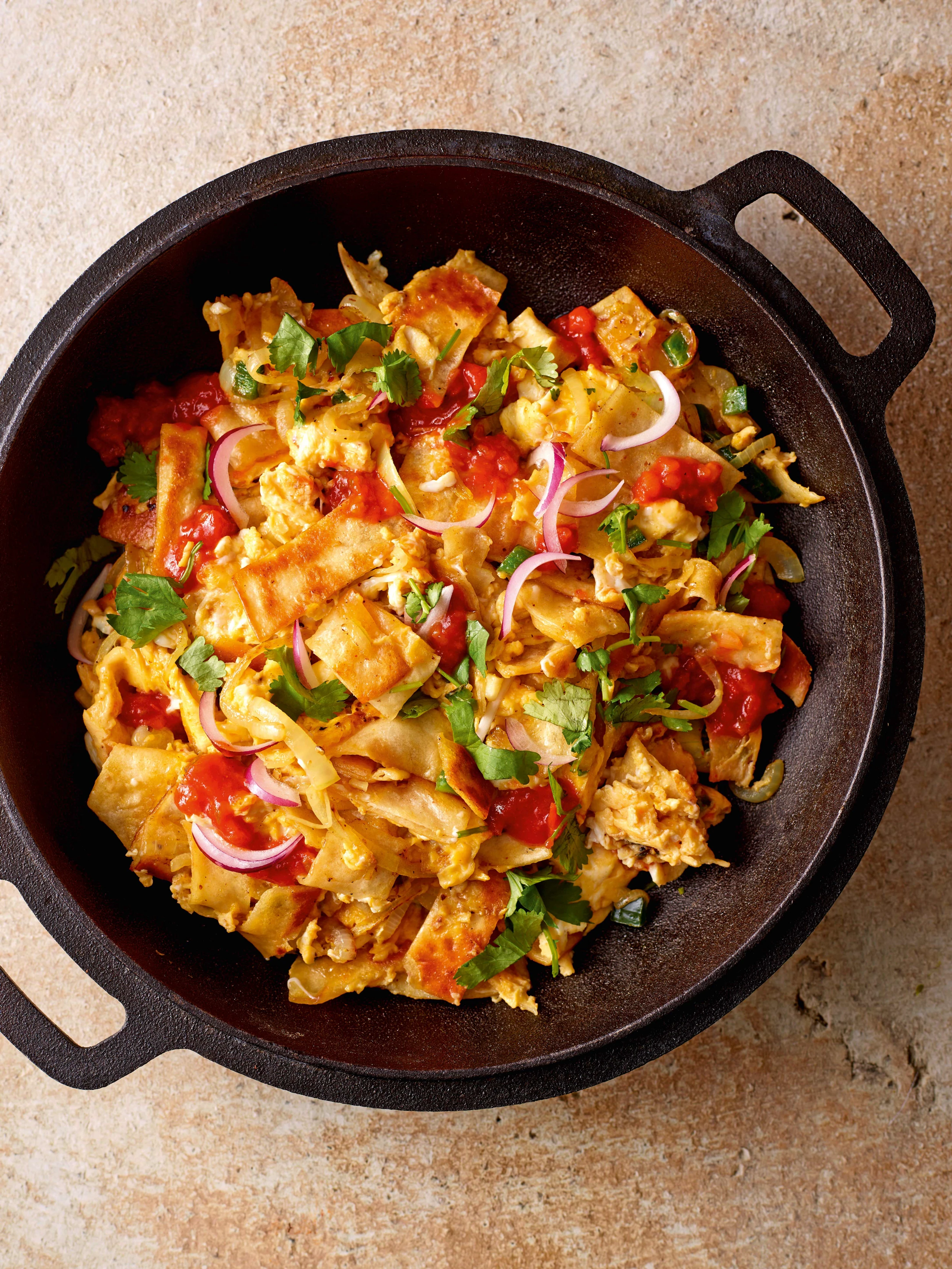 Migas: Mexikanische Tortilla-Eierpfanne