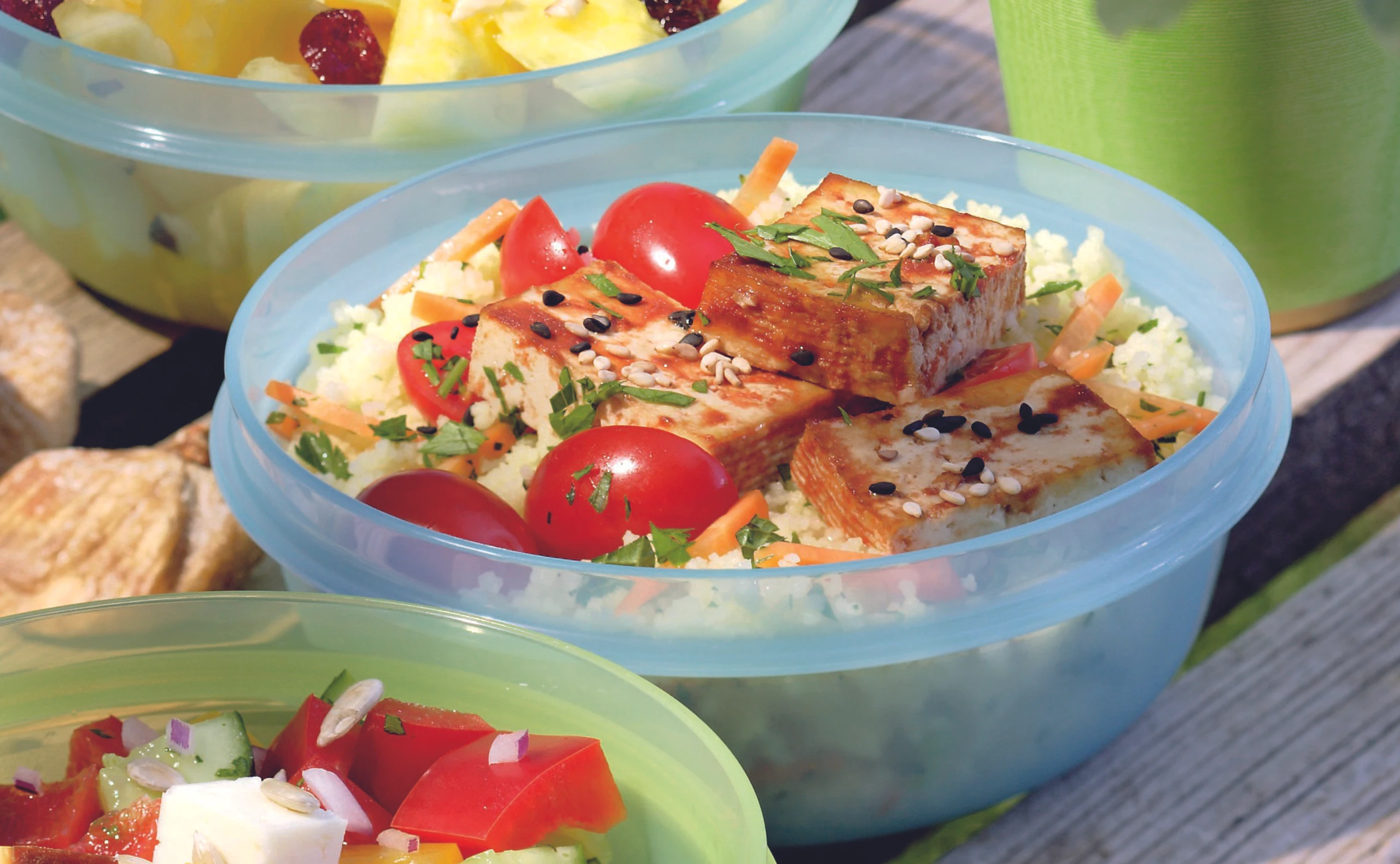 Couscous-Salat mit Tofu