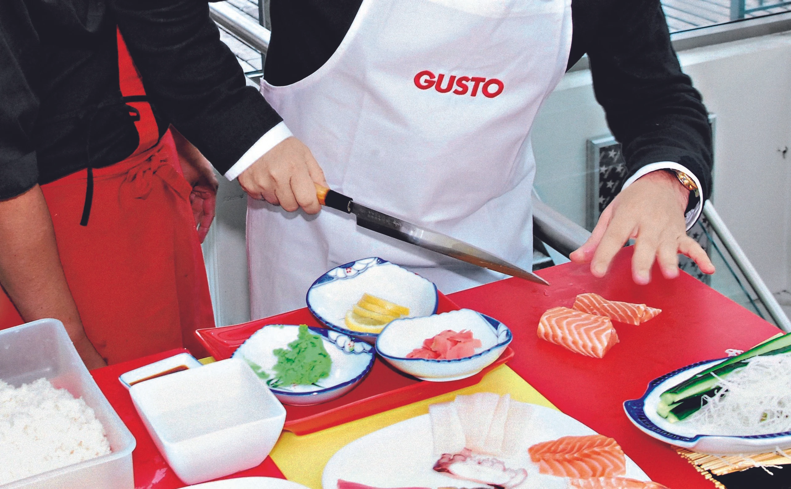 Sushi mit Lachs und Thunfisch