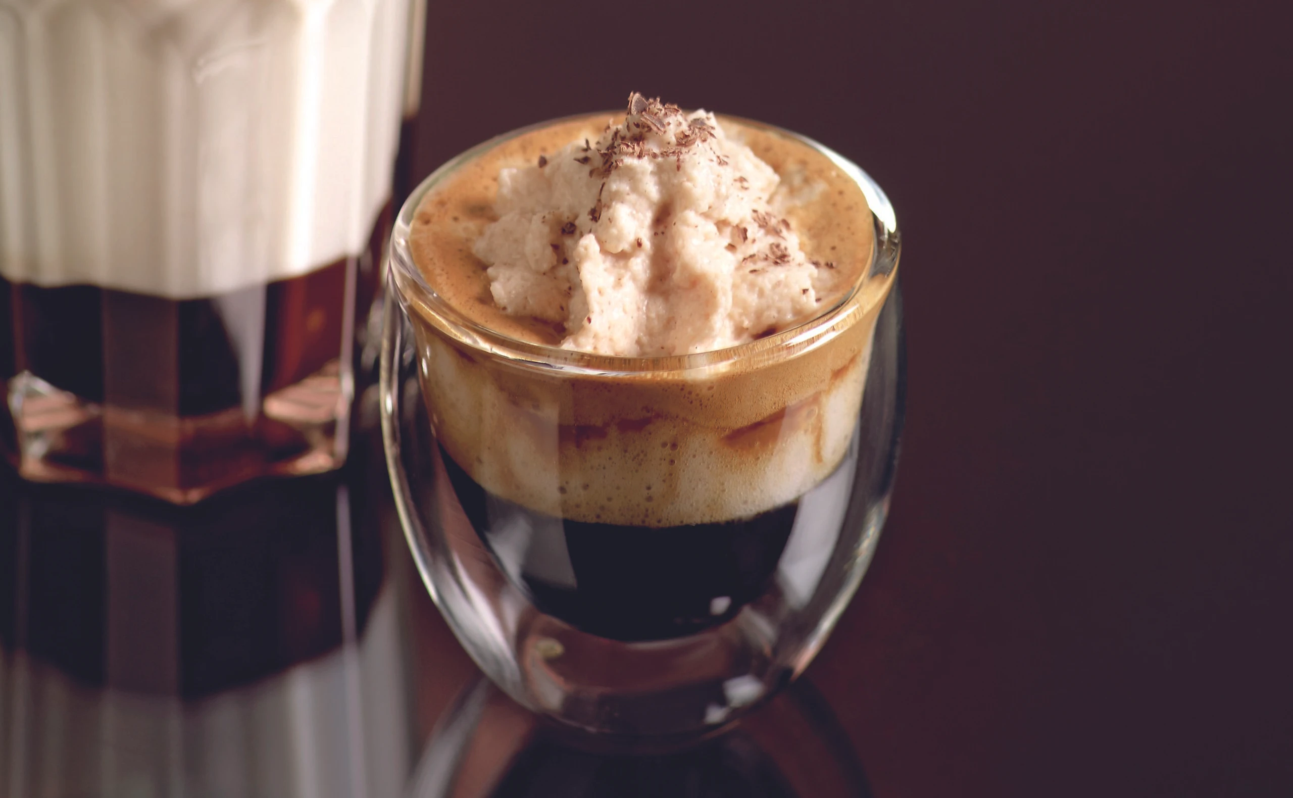 Chestnut-Cinnamon topped with an Espresso
