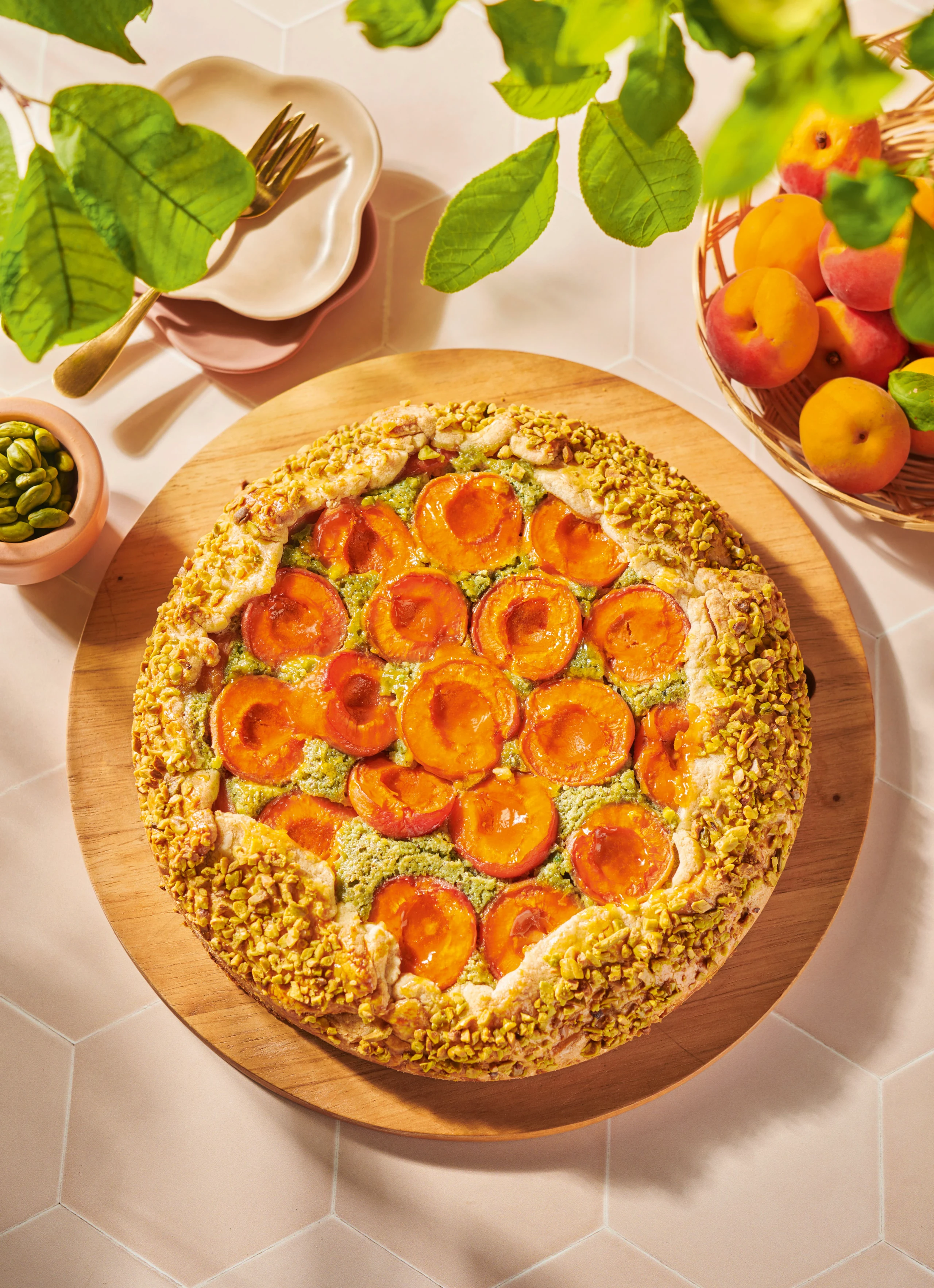 Pistazien-Marillen-Galette