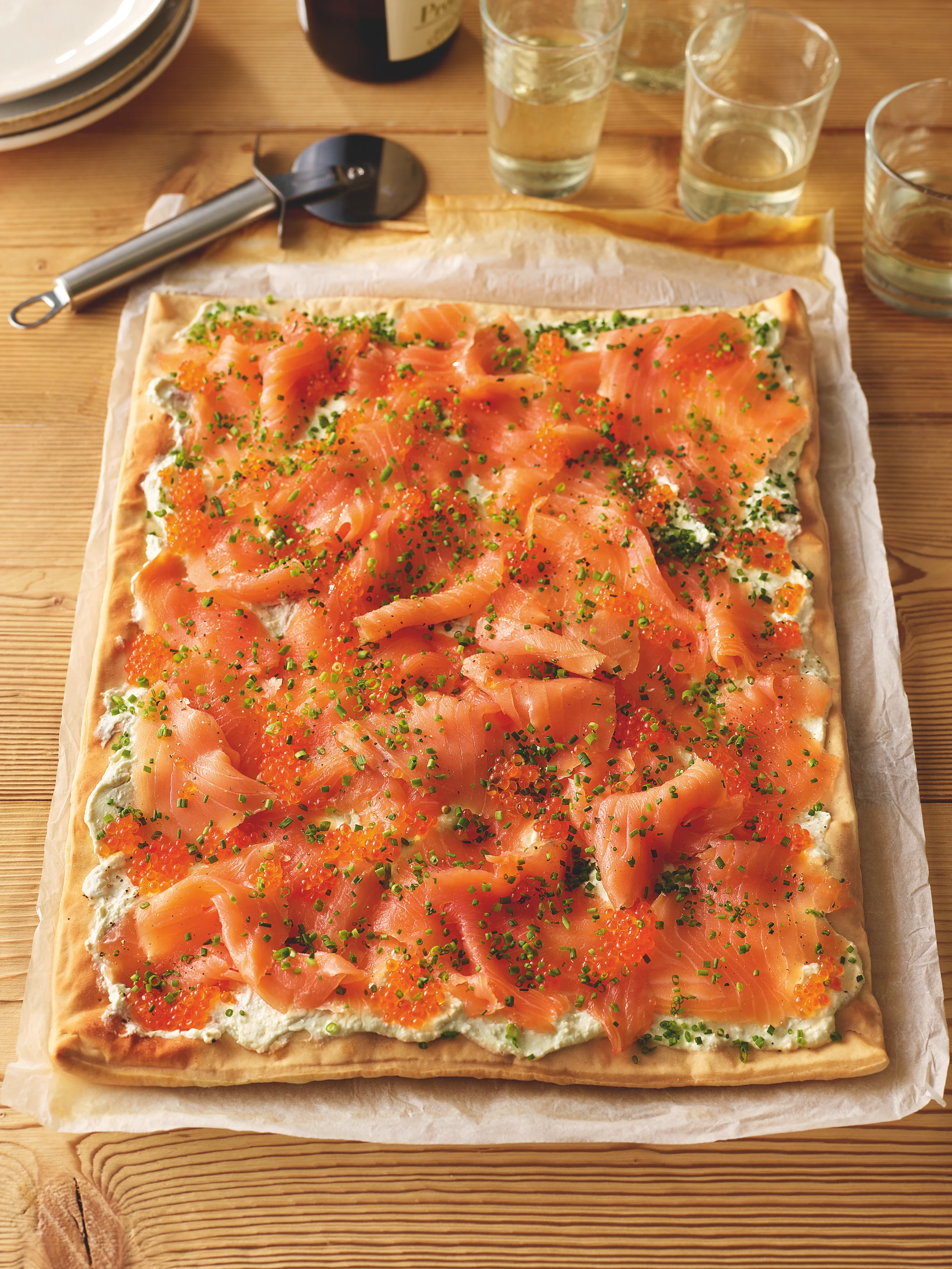 Lachs-Pizza á la Spago