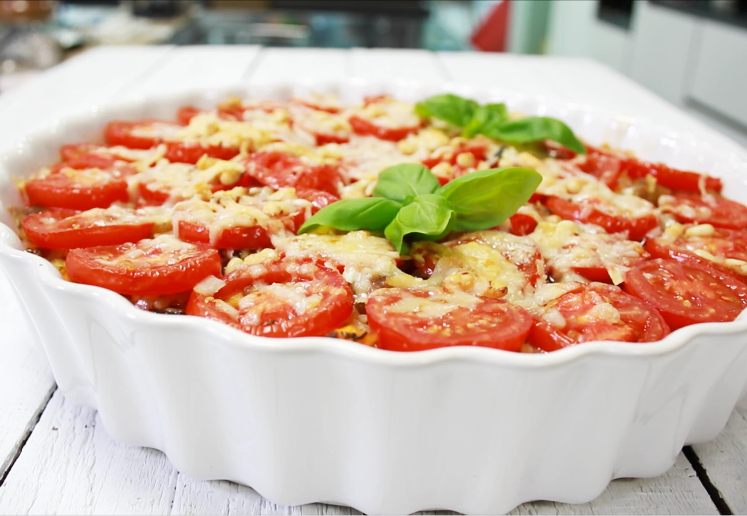 © GUSTO Mediterraner Reisnudelauflauf