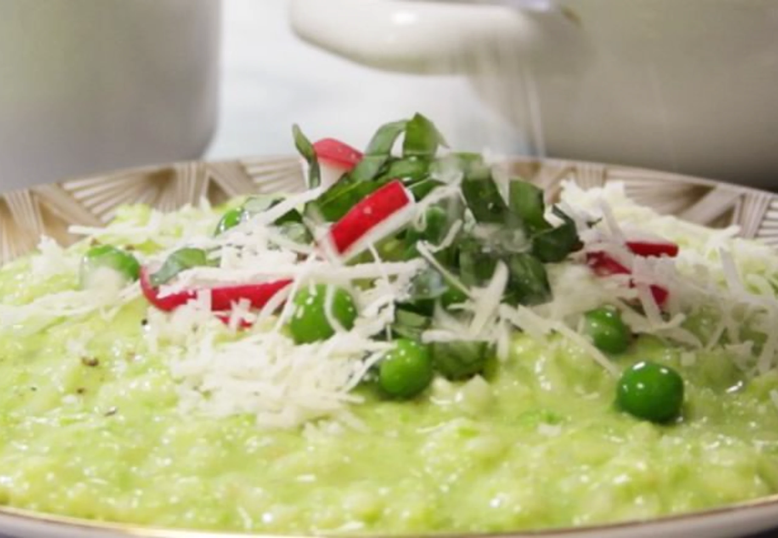 Grünes Risotto