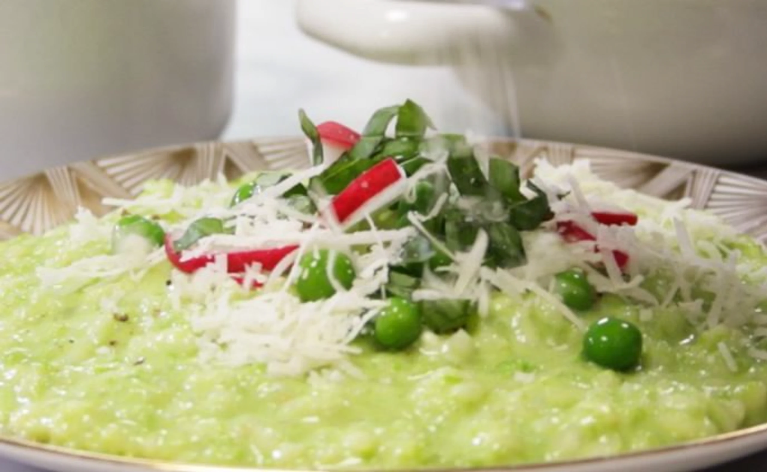 Grünes Risotto