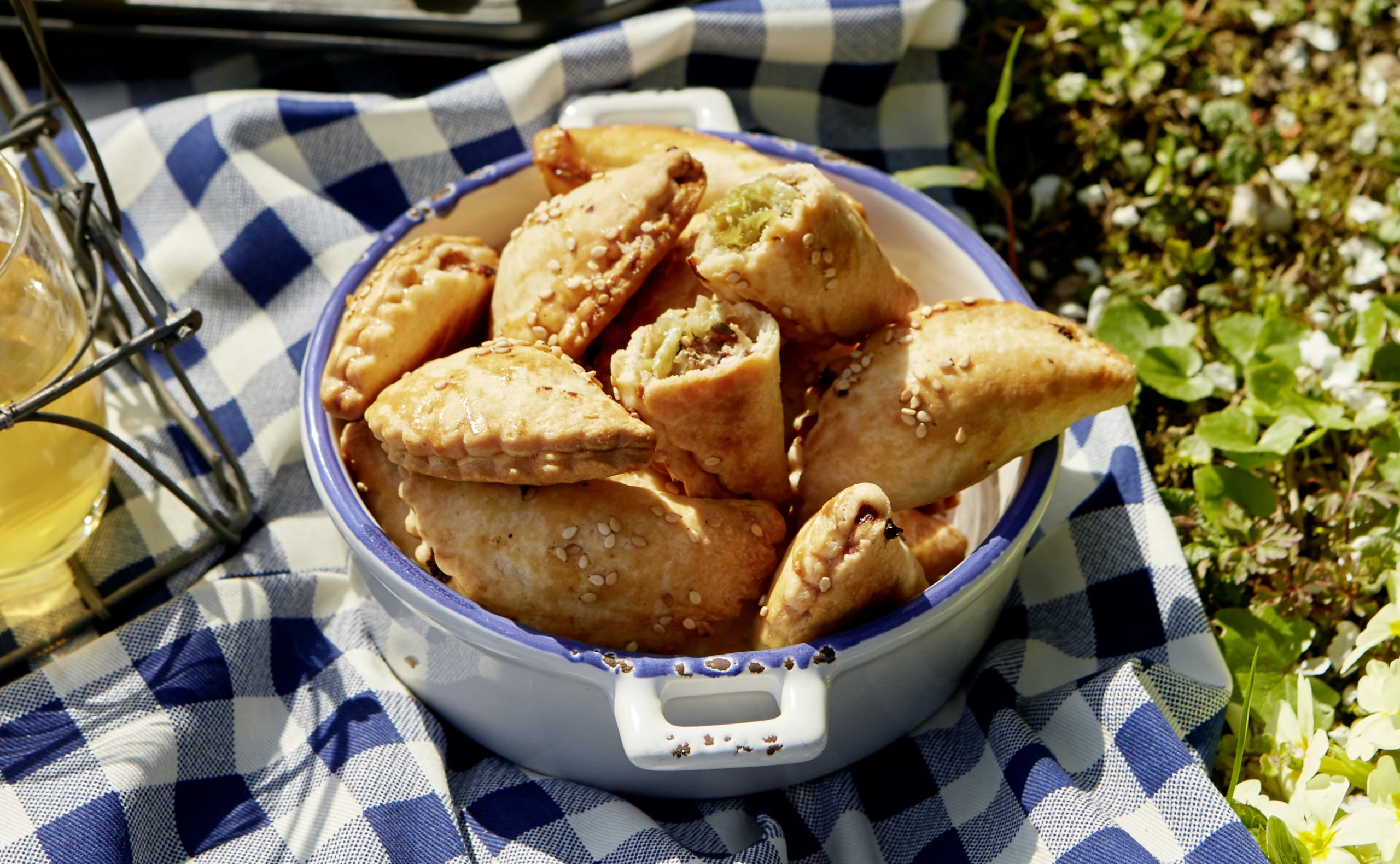 Teigtascherl mit Champignonfülle