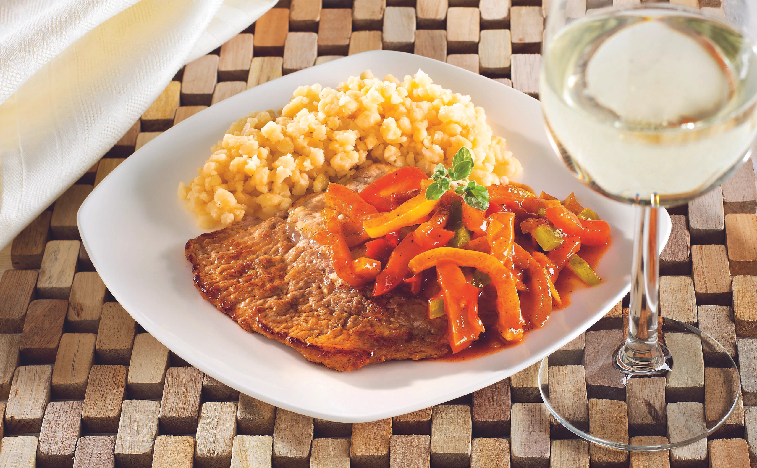 Schnitzel mit Letscho