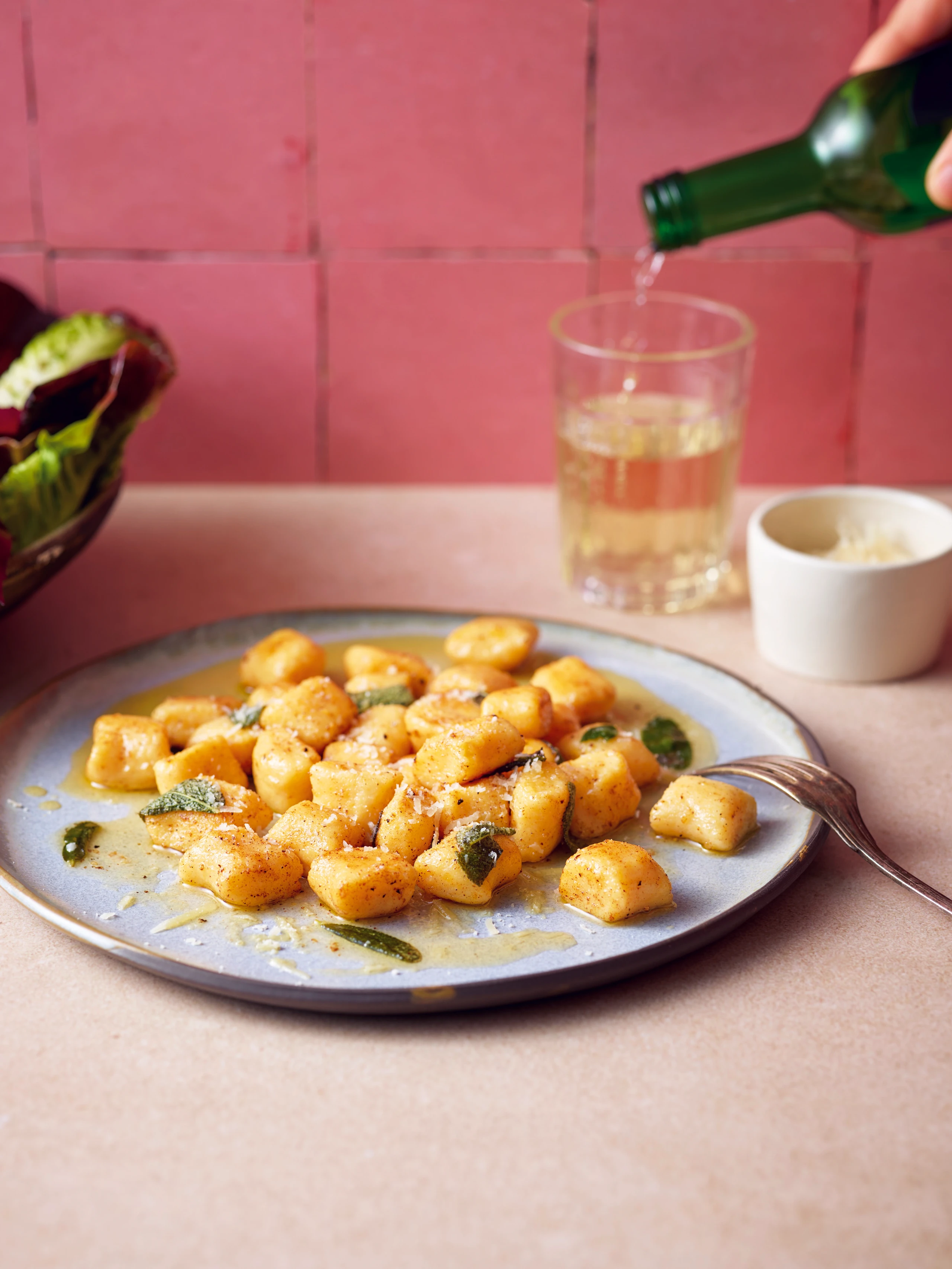 Polenta-Gnocchi mit brauner Salbeibutter