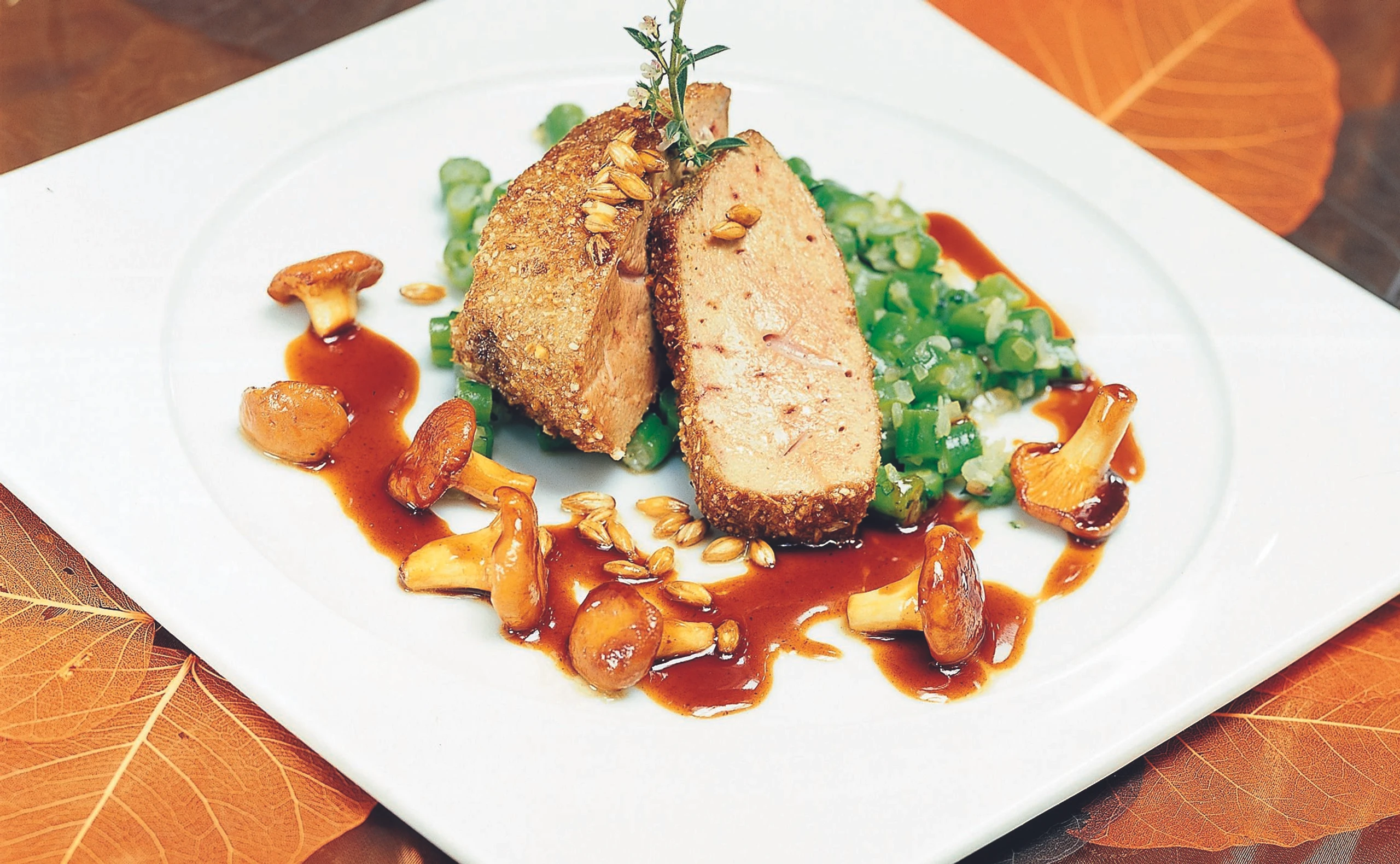 Rehlebersteaks mit Malzsauce