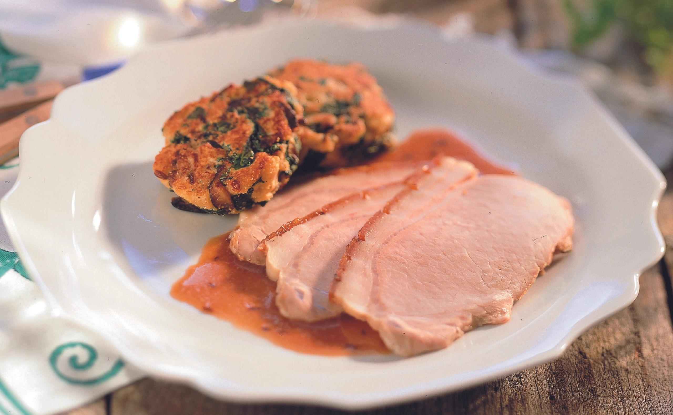 Ladinischer Schweinsbraten mit Pilzknödeln