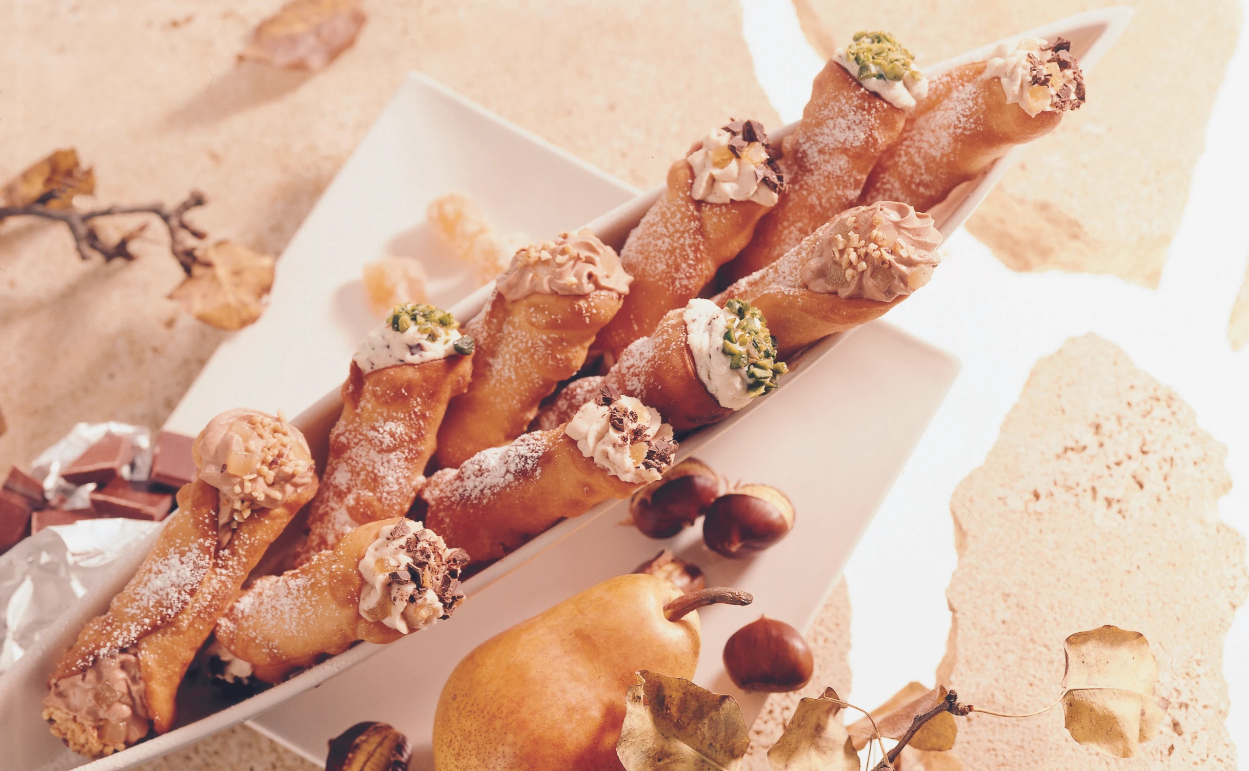 Cannoli mit dreierlei Füllen