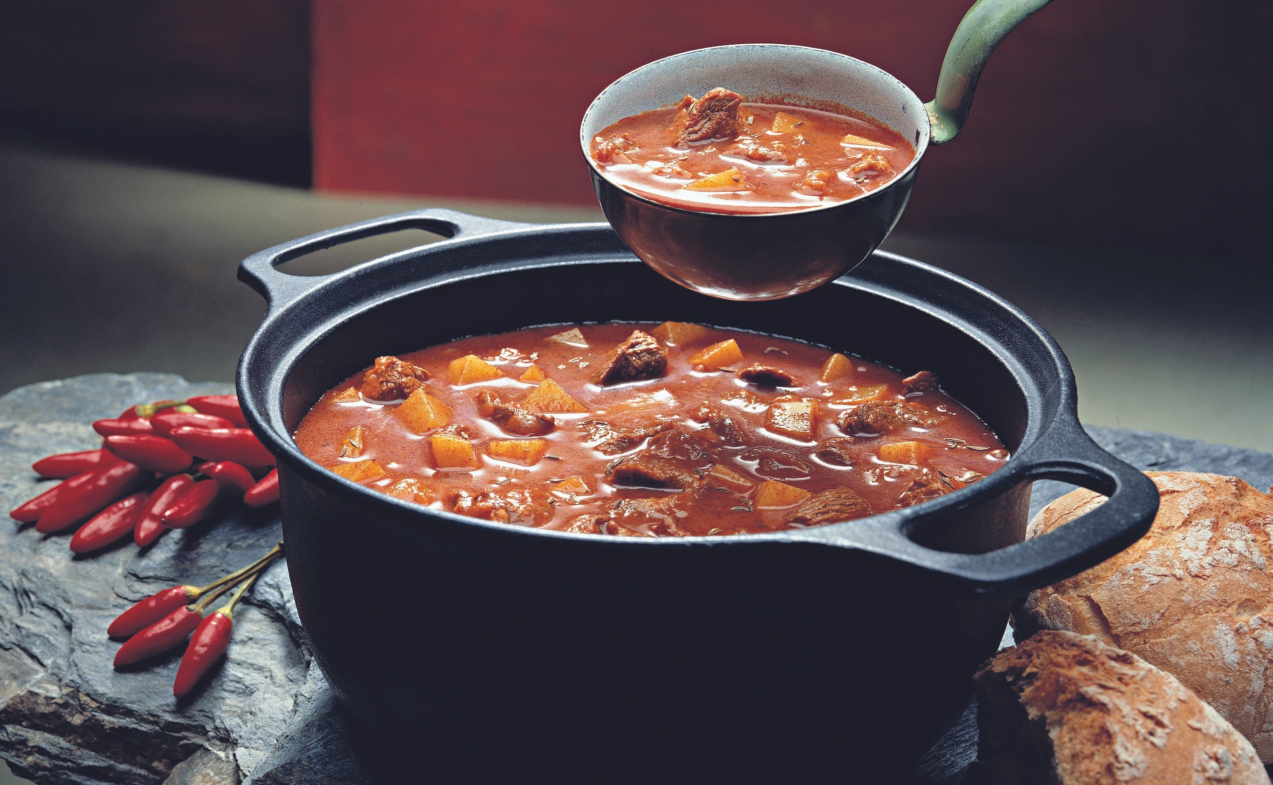 Gulaschsuppe mit Rindfleisch