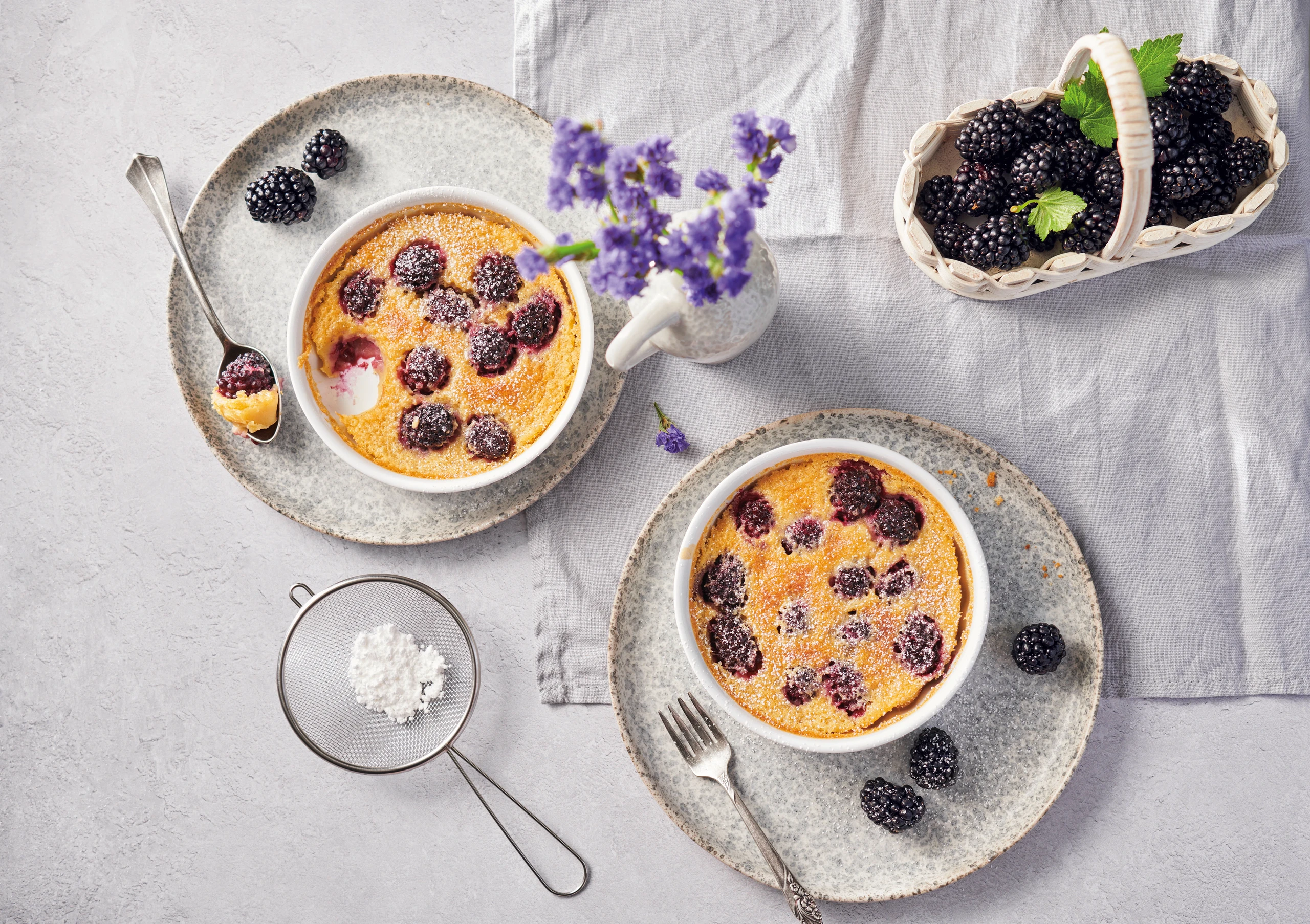 Brombeer-Clafoutis