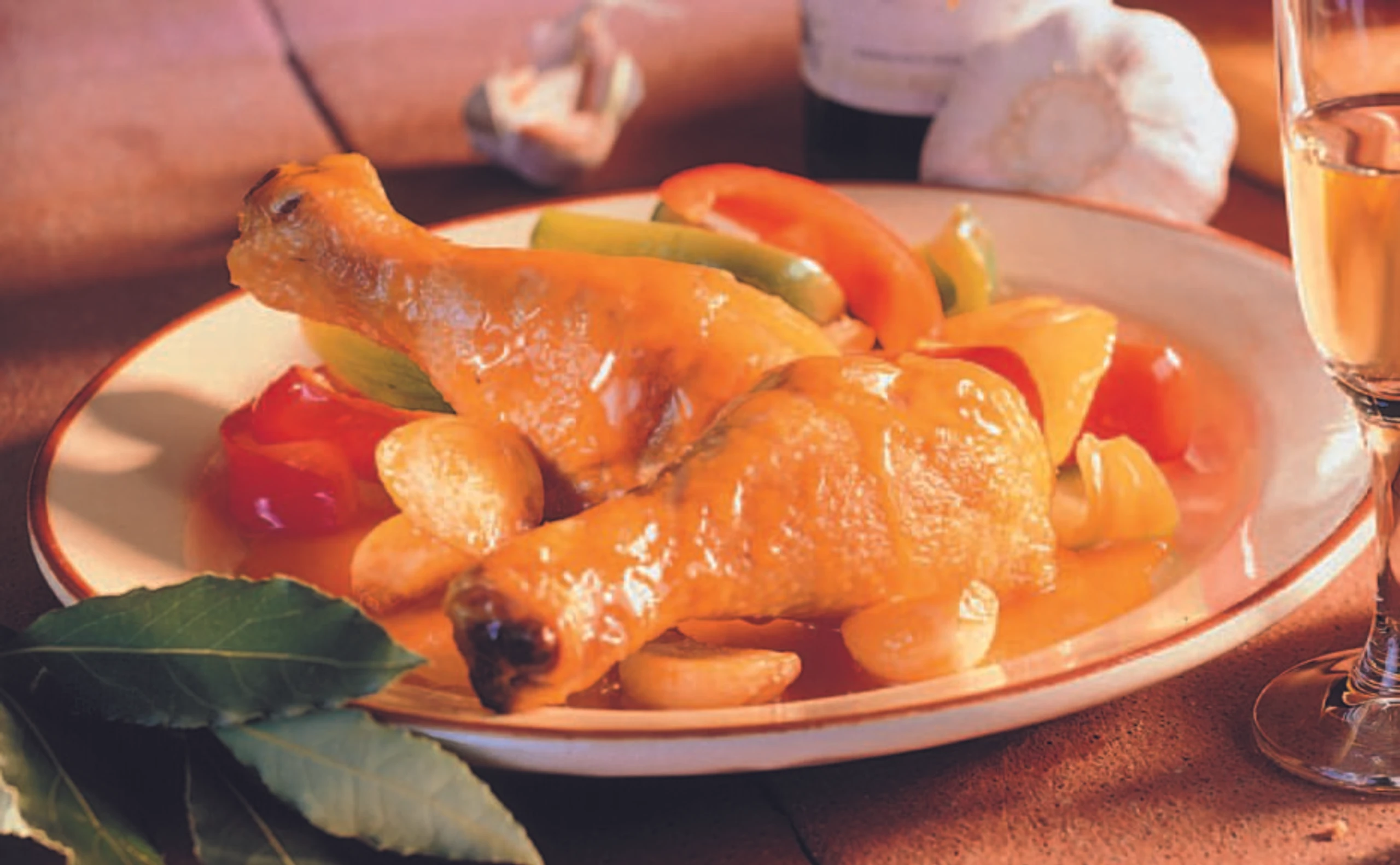 Andalusisches Huhn in Sherry-Knoblauch-Sauce