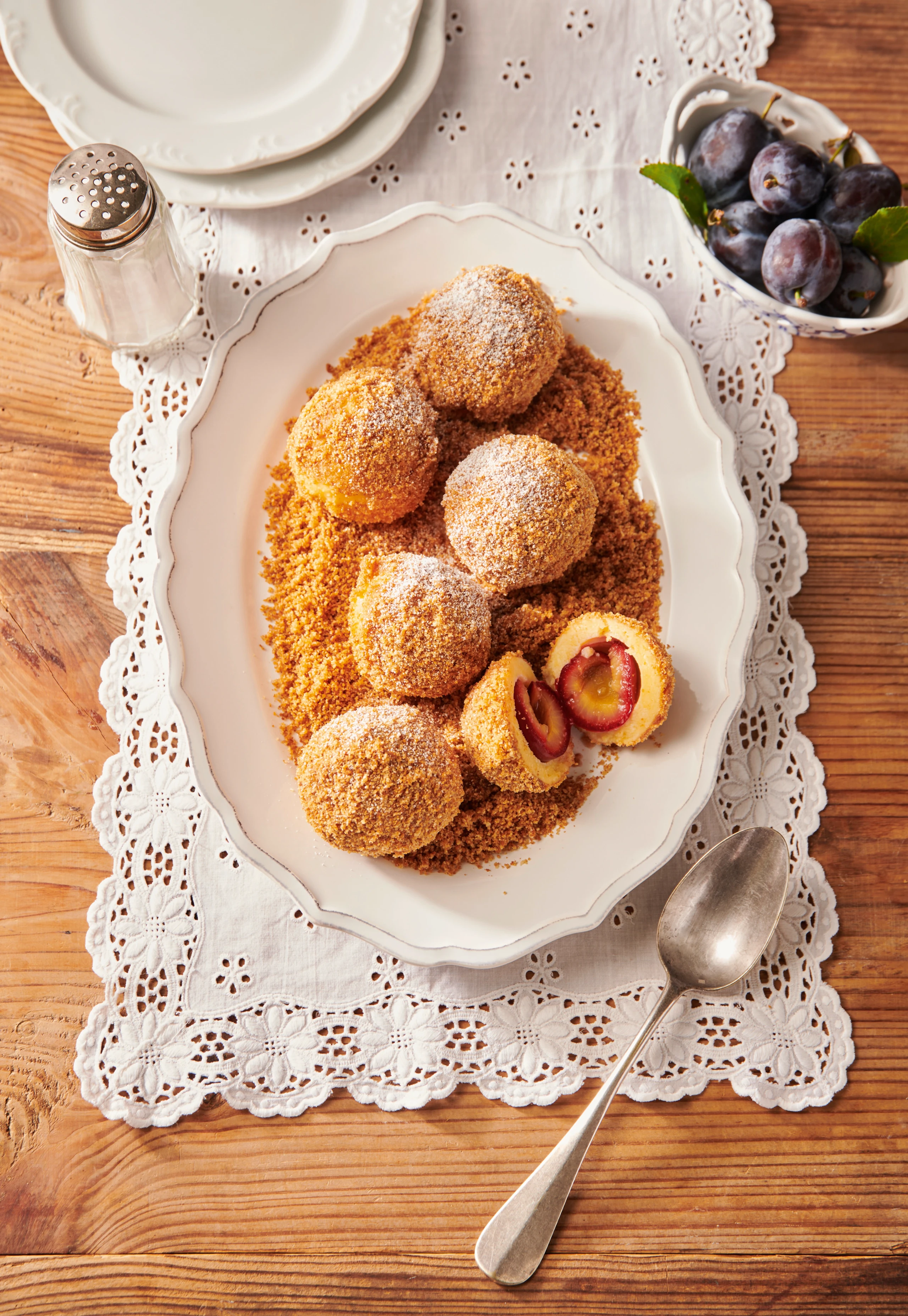 Ricotta-Zwetschken-Knödel
